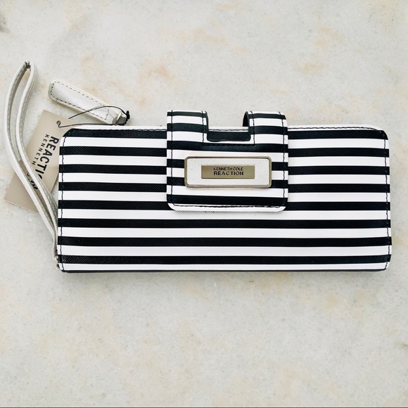 Kenneth Cole Reaction Handbags - NWT Kenneth Cole Stripe Clutch / Wallet